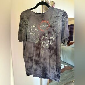 Harley-Davidson Charcoal Skull Graphic Tee